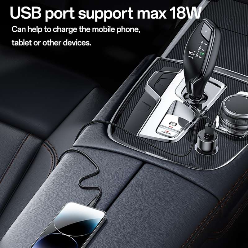 Yesido Y65 PD100W Type-C + QC18W USB Super Fast Car Charger(Black)