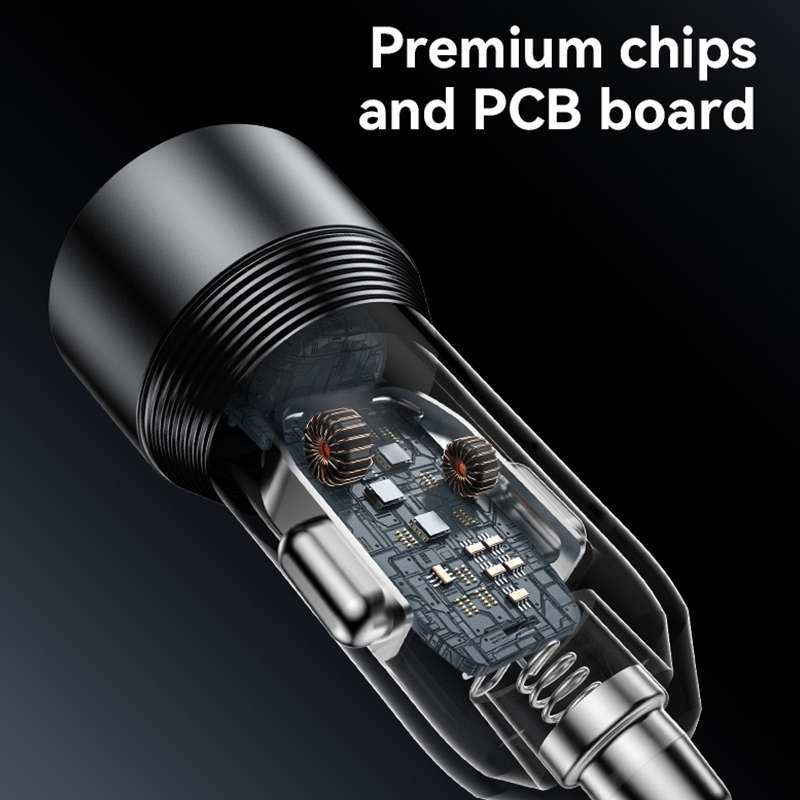 Yesido Y64 PD30W Type-C + QC20W USB Super Fast Car Charger(Black)