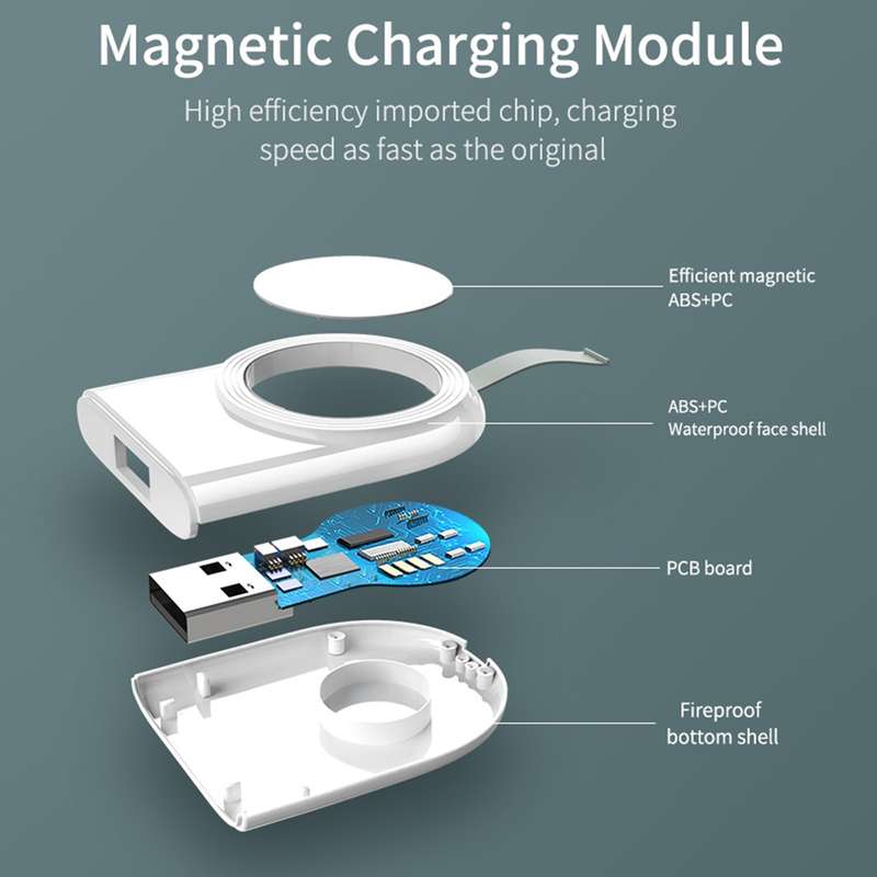 For Apple Watch Series 847 Magnetic Wireless Charger(White)