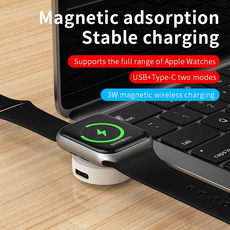 For Apple Watch Series X53 Portable Wireless Charger(Black)