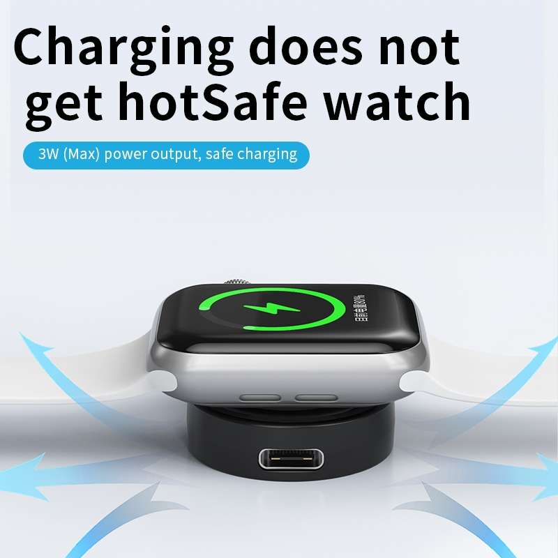 For Apple Watch Series X53 Portable Wireless Charger(Black)