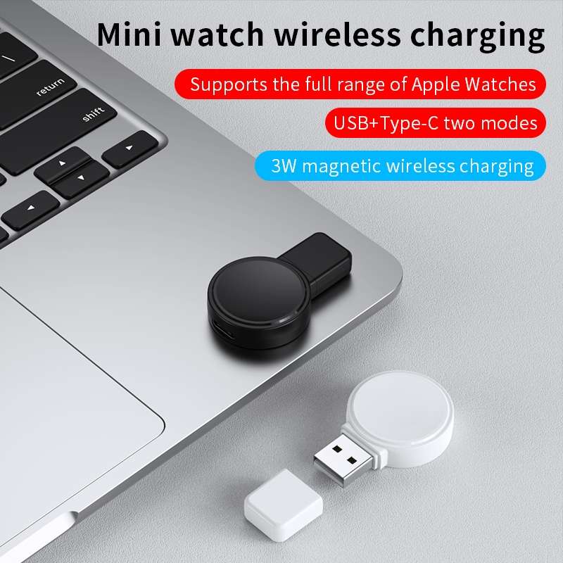 For Apple Watch Series X53 Portable Wireless Charger(Black)