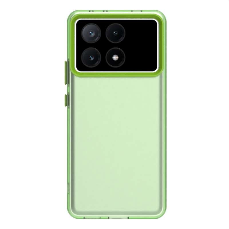 For Redmi K70E Candy PC Hybrid TPU Shockproof Phone Case(White)