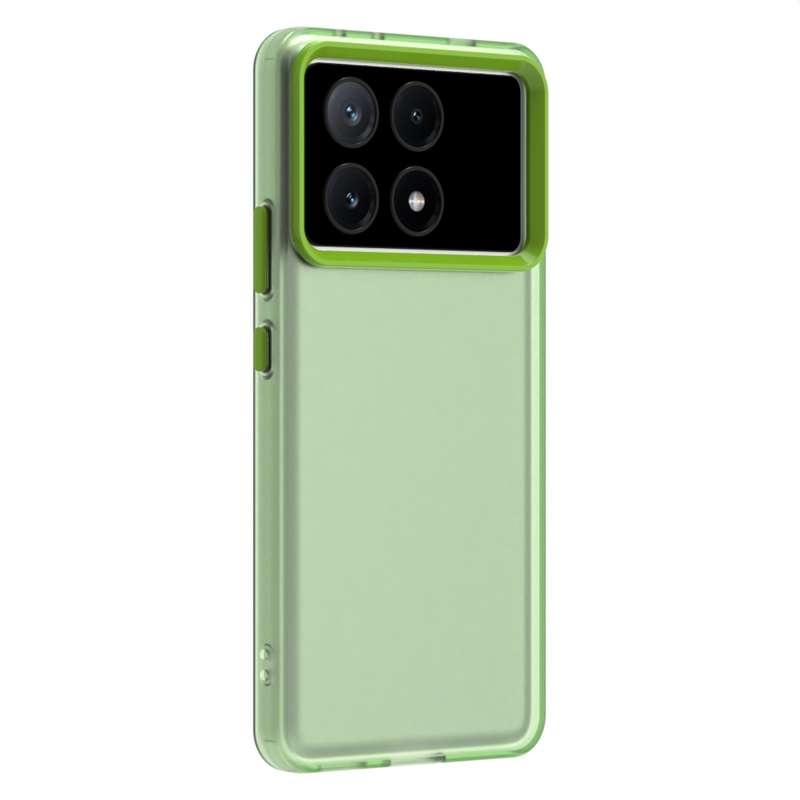 For Redmi K70E Candy PC Hybrid TPU Shockproof Phone Case(White)