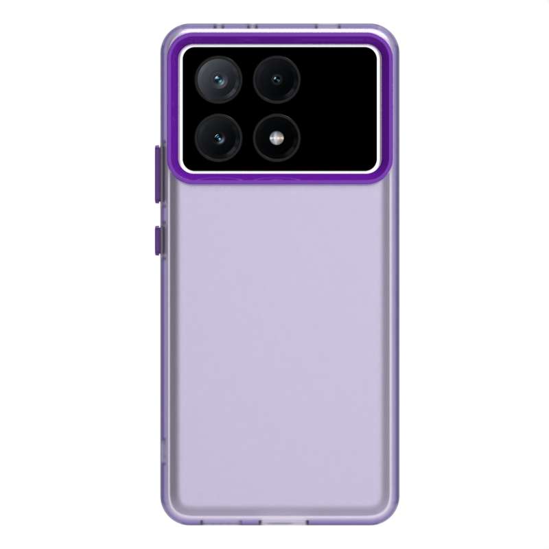 For Redmi K70E Candy PC Hybrid TPU Shockproof Phone Case(White)