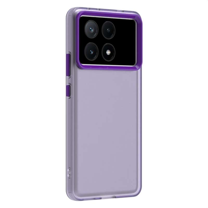 For Redmi K70E Candy PC Hybrid TPU Shockproof Phone Case(White)