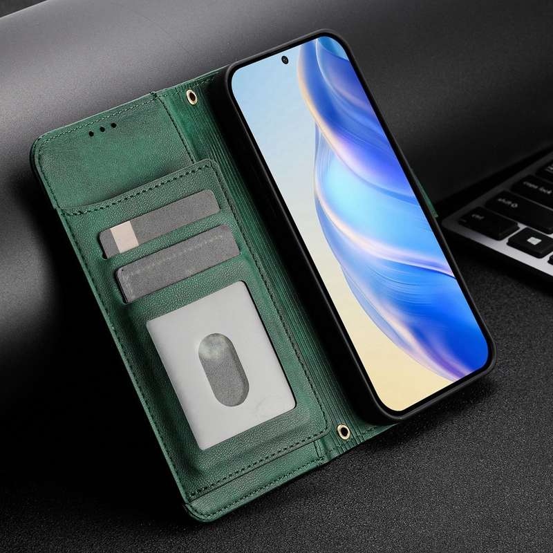 For Redmi 13C 4G Multi-Card Slots Zipper Wallet Leather Phone Case(Black)