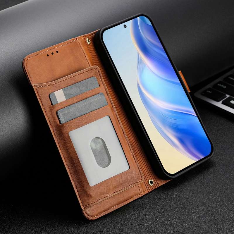 For Redmi 13C 4G Multi-Card Slots Zipper Wallet Leather Phone Case(Black)