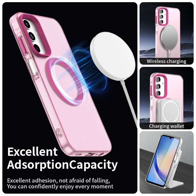 For Samsung Galaxy S25 Ultra 5G Candy Magsafe PC Hybrid TPU Phone Case(White)