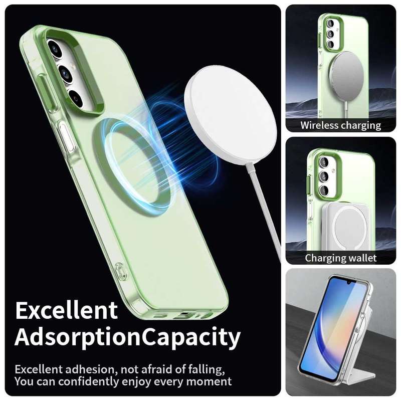 For Samsung Galaxy S25 Ultra 5G Candy Magsafe PC Hybrid TPU Phone Case(White)