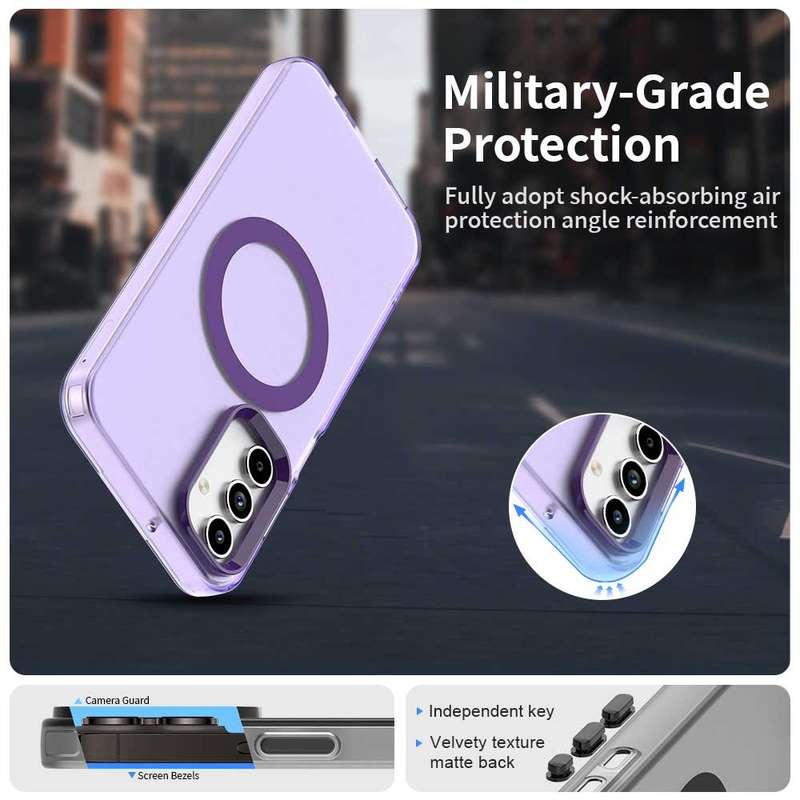 For Samsung Galaxy S25 Ultra 5G Candy Magsafe PC Hybrid TPU Phone Case(White)