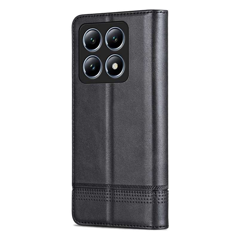 For Xiaomi 14T Pro AZNS Magnetic Calf Texture Flip Leather Phone Case(Red)