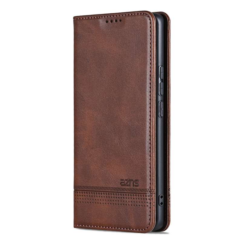 For Xiaomi 14T Pro AZNS Magnetic Calf Texture Flip Leather Phone Case(Red)