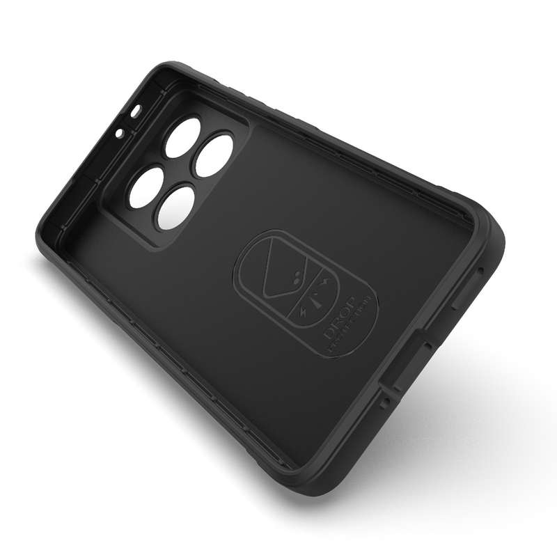For Xiaomi 14T Pro 5G Global Magic Shield TPU + Flannel Phone Case(Black)