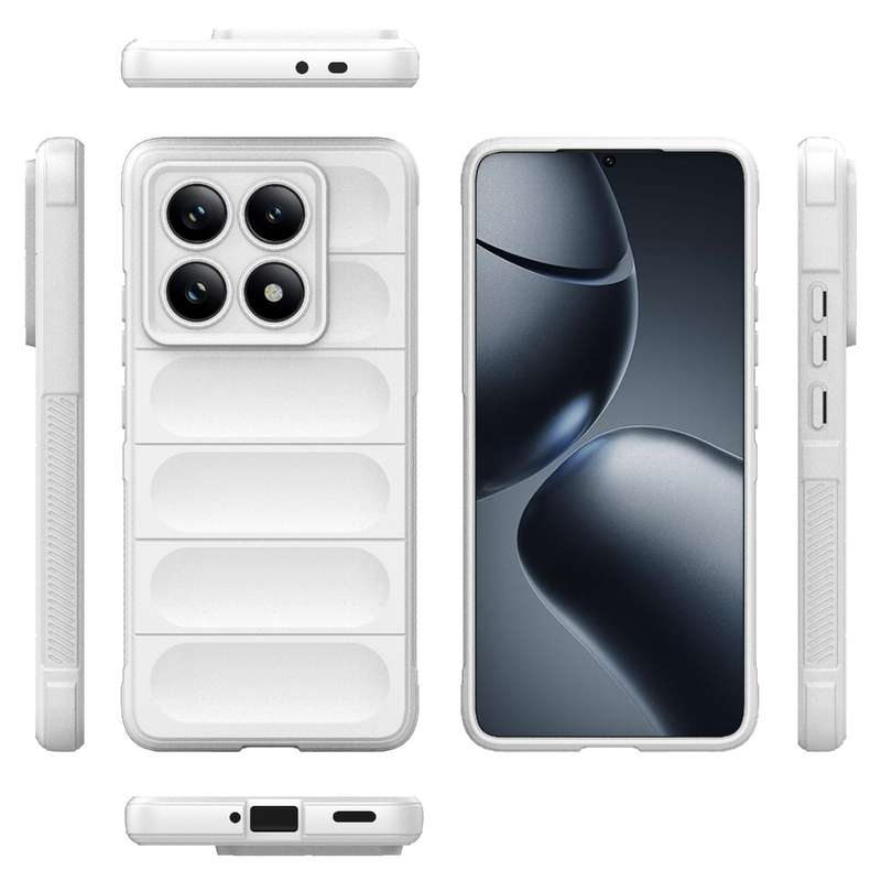 For Xiaomi 14T Pro 5G Global Magic Shield TPU + Flannel Phone Case(Black)