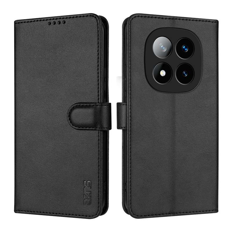 For Redmi Note 14 Pro 5G AZNS Skin Feel Calf Texture Flip Leather Phone Case(Blue)