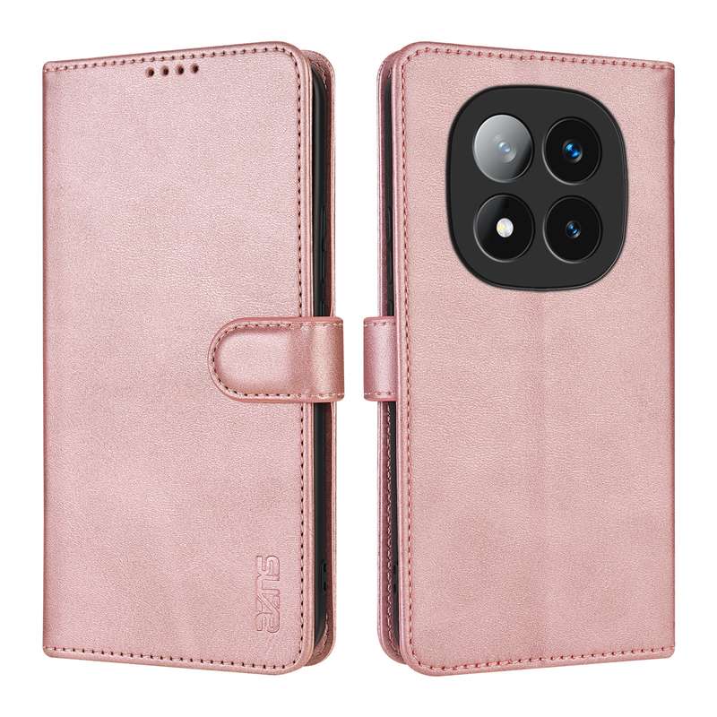 For Redmi Note 14 Pro 5G AZNS Skin Feel Calf Texture Flip Leather Phone Case(Blue)