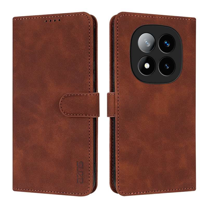 For Redmi Note 14 Pro 5G AZNS Skin Feel Calf Texture Flip Leather Phone Case(Blue)