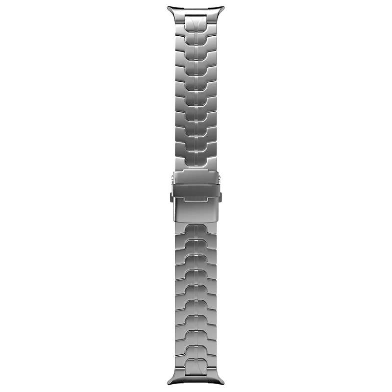 For Samsung Galaxy Watch Ultra 47mm Safety Buckle Pure Titanium Watch Band(Black)