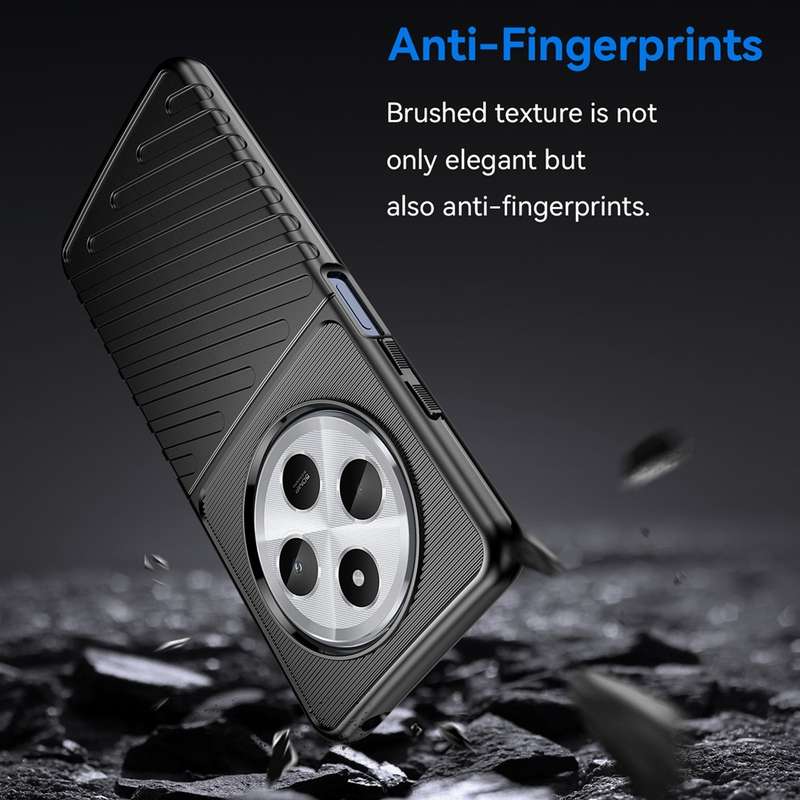 For Redmi 14C 4G Thunderbolt Shockproof TPU Phone Case(Black)