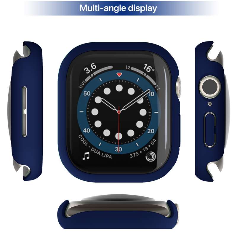 For Apple Watch Series 10 42mm PC Integrated Tempered Film Watch Case(White)