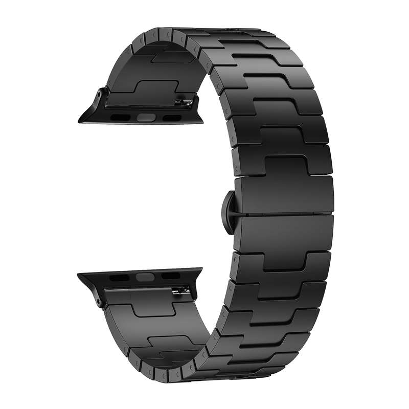For Apple Watch 42mm / 41mm / 40mm / 38mm Side Release Stainless Steel Watch Band(Silver)
