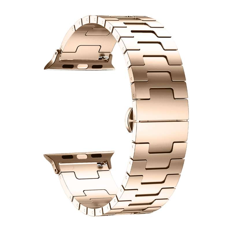 For Apple Watch 42mm / 41mm / 40mm / 38mm Side Release Stainless Steel Watch Band(Silver)