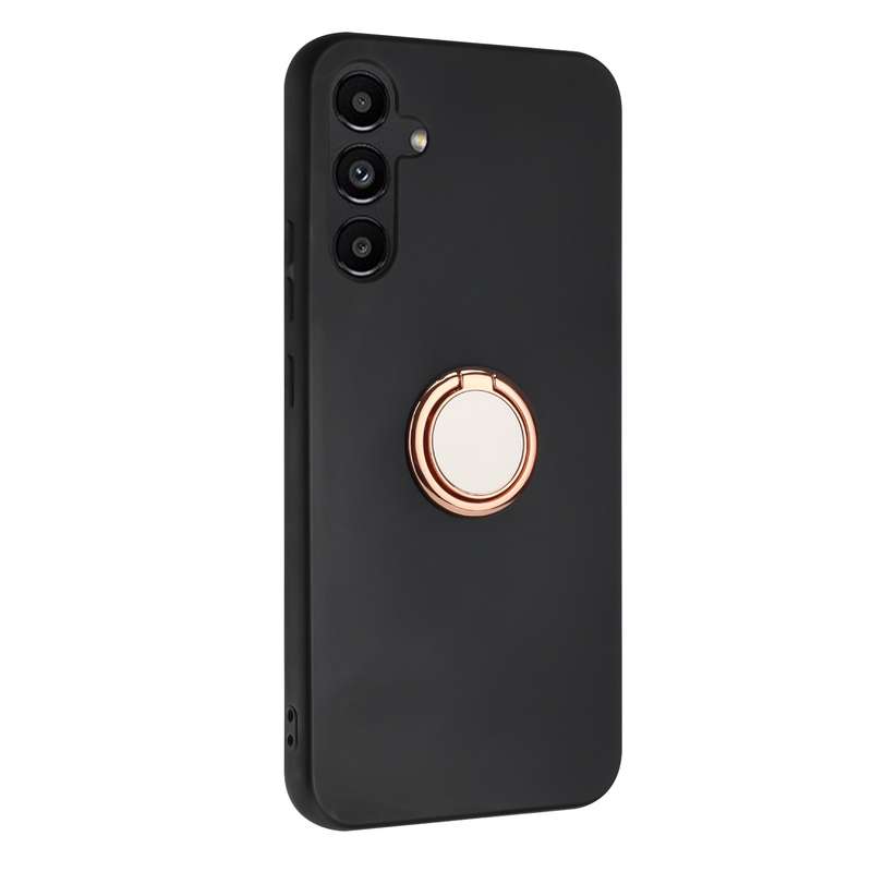 For Samsung Galaxy A15 4G / 5G Matte Ring Holder TPU Phone Case(Rose Gold)