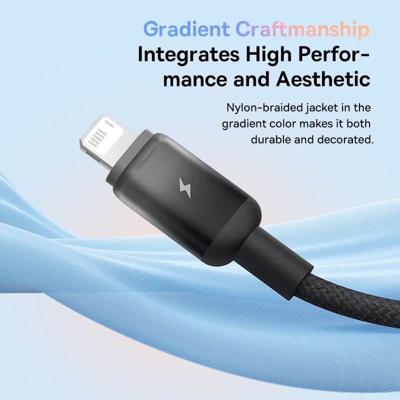 Baseus Discolor Series 2.4A USB to 8 Pin Fast Charging Cable, Cable Length:2m(Yellow)