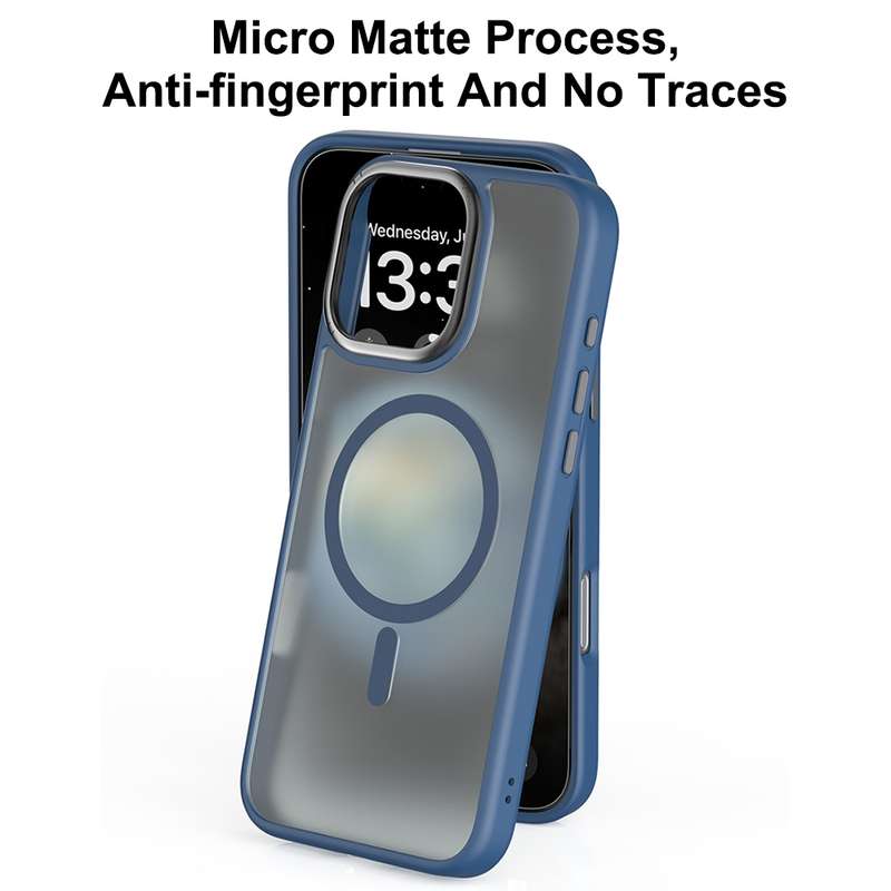 For iPhone 16 Mutural Skin Feel Series Frosted MagSafe Magnetic Phone Case(Black)