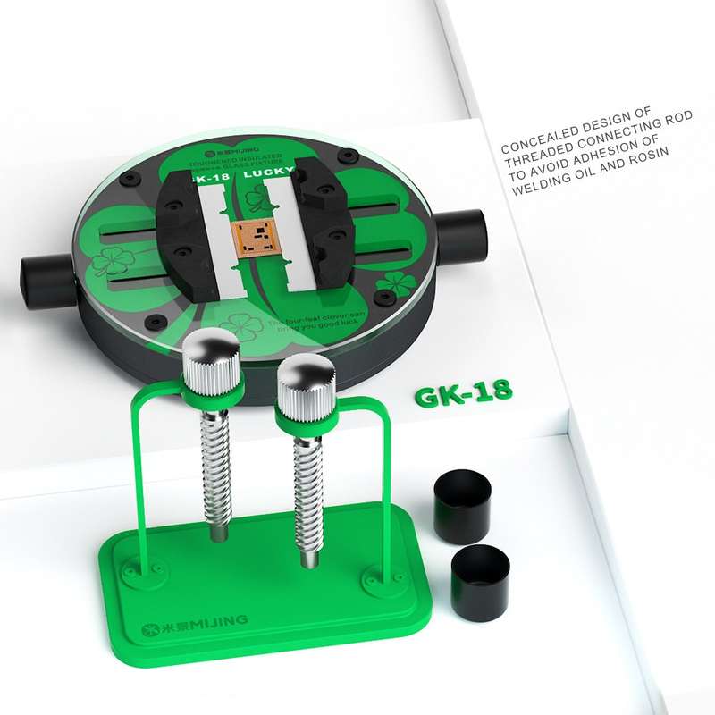 Mijing GK18 Orbicular Universal Toughened Insulated Glass Motherboard Repair Fixture