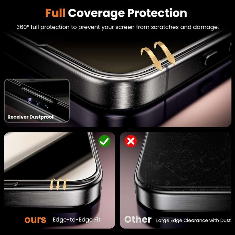 For iPhone 11 Dust-Free Easy Install Privacy Tempered Glass Film(Black)