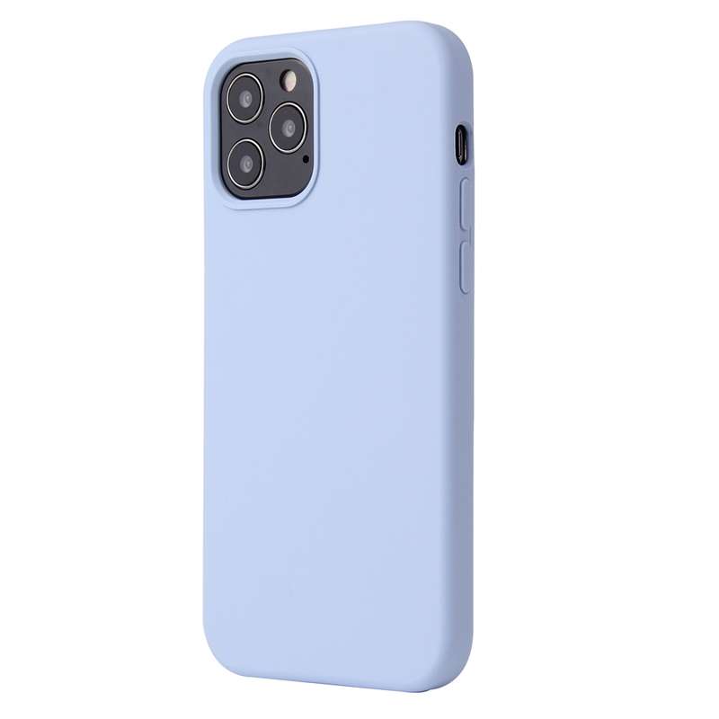 For iPhone 12 / 12 Pro Solid Color Liquid Silicone Shockproof Protective Case(Sand Pink)
