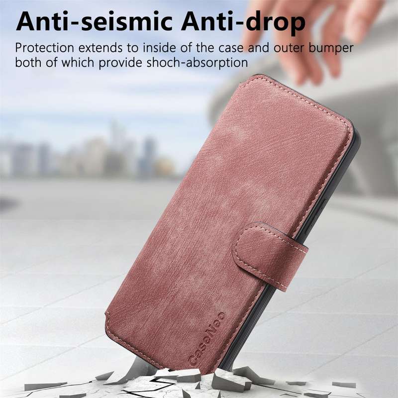 For Samsung Galaxy S21+ 5G CaseNeo MagSafe RFID Anti-theft Retro Leather Phone Case(Black)