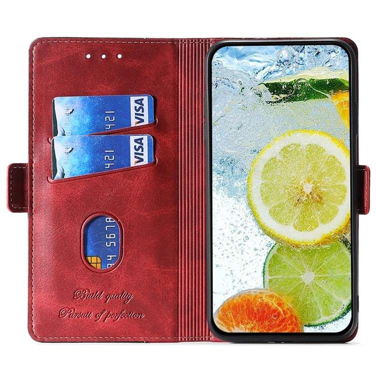 For iPhone 16 Pro Contrast Color Side Buckle Leather Phone Case(Black + Grey)