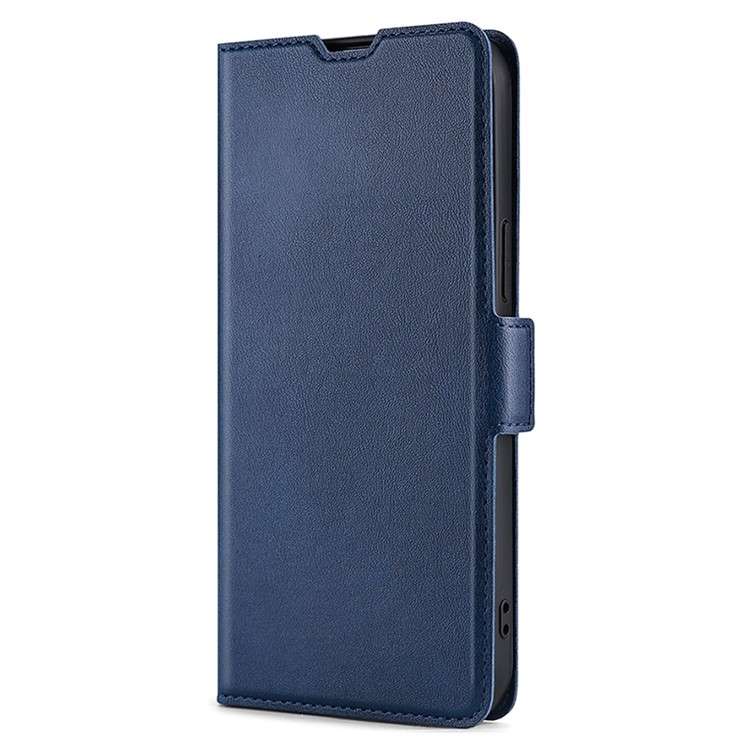 For iPhone 16 Ultra-thin Voltage Side Buckle Horizontal Flip Leather Phone Case(Black)