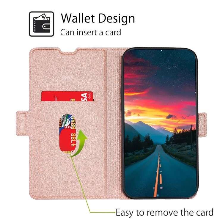 For iPhone 16 Ultra-thin Voltage Side Buckle Horizontal Flip Leather Phone Case(Black)