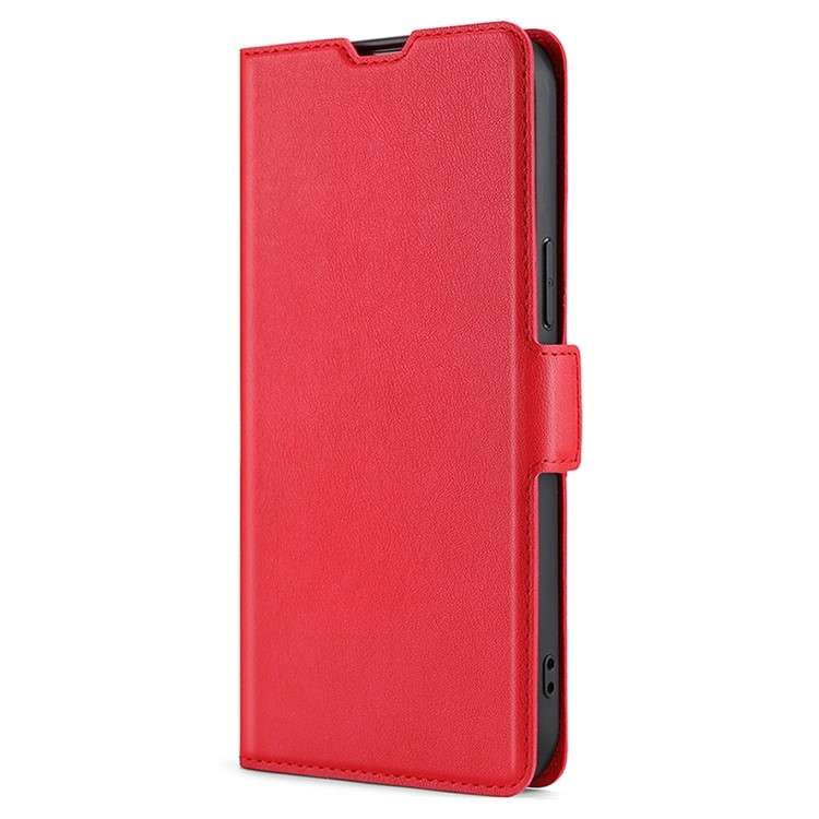 For iPhone 16 Ultra-thin Voltage Side Buckle Horizontal Flip Leather Phone Case(Black)