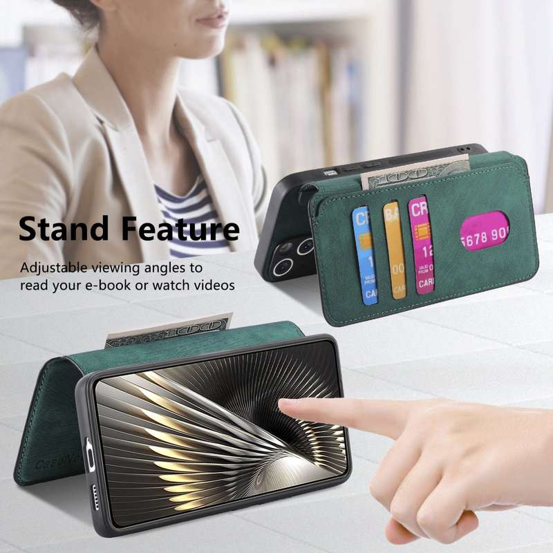 For Redmi Turbo 3 5G CaseNeo MagSafe RFID Anti-theft Retro Leather Phone Case(Black)