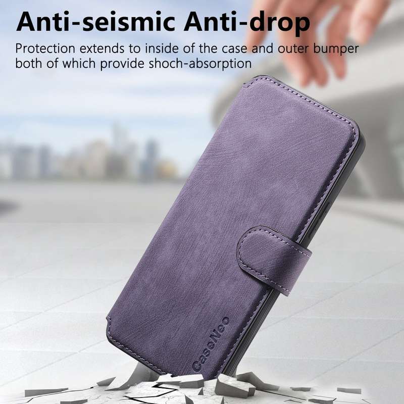 For Redmi Turbo 3 5G CaseNeo MagSafe RFID Anti-theft Retro Leather Phone Case(Black)