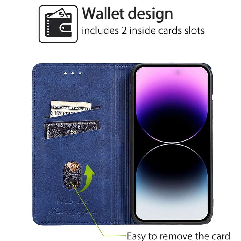 For iPhone 16 Pro Max Cow Texture Magnetic Leather Phone Case(Black)