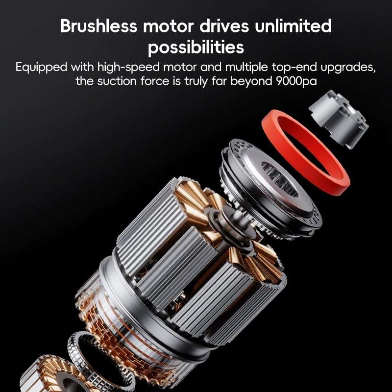 Yesido VC08 Brushless Motor Car Blowing and Suction Dual-Purpose Vacuum Cleaner(Black)