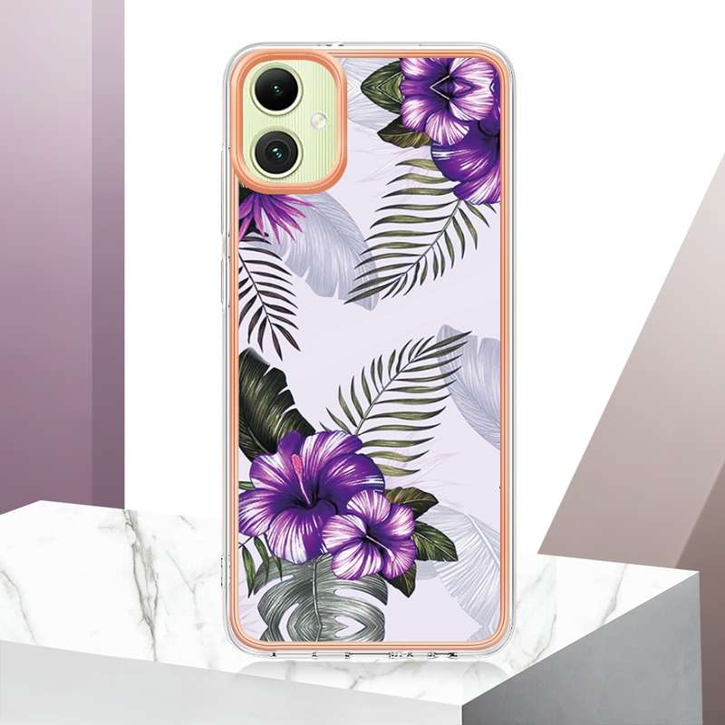 For Samsung Galaxy A06 4G Electroplating IMD TPU Phone Case(Pink Scales)