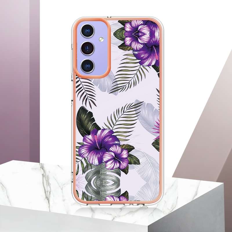 For Samsung Galaxy A16 5G Electroplating IMD TPU Phone Case(Pink Scales)