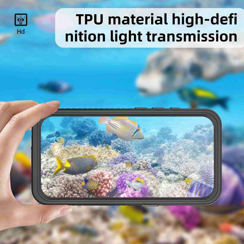 For iPhone 16 Pro Max RedPepper IP68 Waterproof Triple-proof Phone Case(Black)