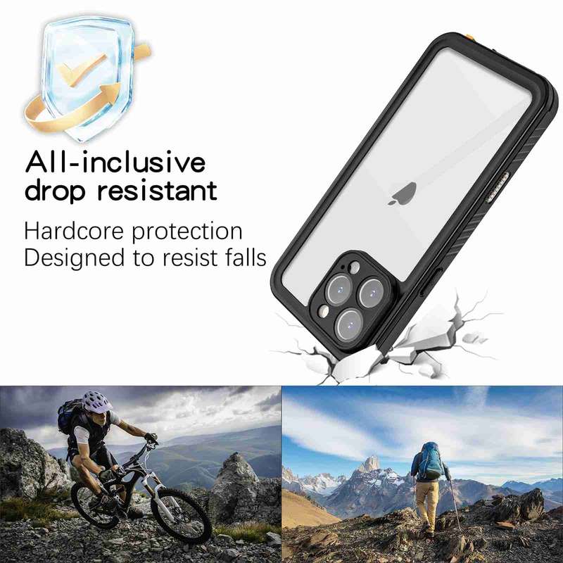 For iPhone 16 Pro Max RedPepper IP68 Waterproof Triple-proof Phone Case(Black)