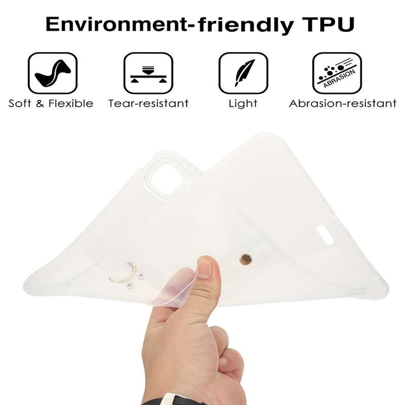 For iPad Air 13 2024 Wristband Holder PC Hybrid TPU Soft Tablet Case(Pink)
