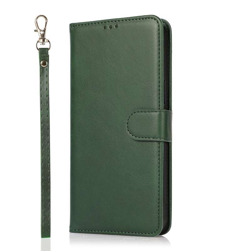 For iPhone 16 Calf Texture 2 in 1 Detachable Magnetic Back Cover Leather Case(Black)