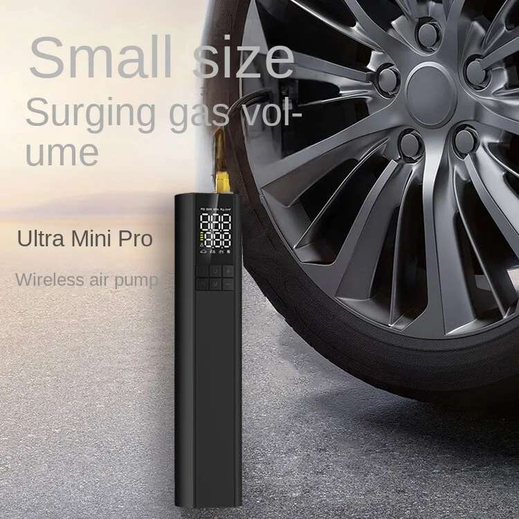 T6 Car Digital Display Portable Smart Electric Wireless Air Pump(Black)