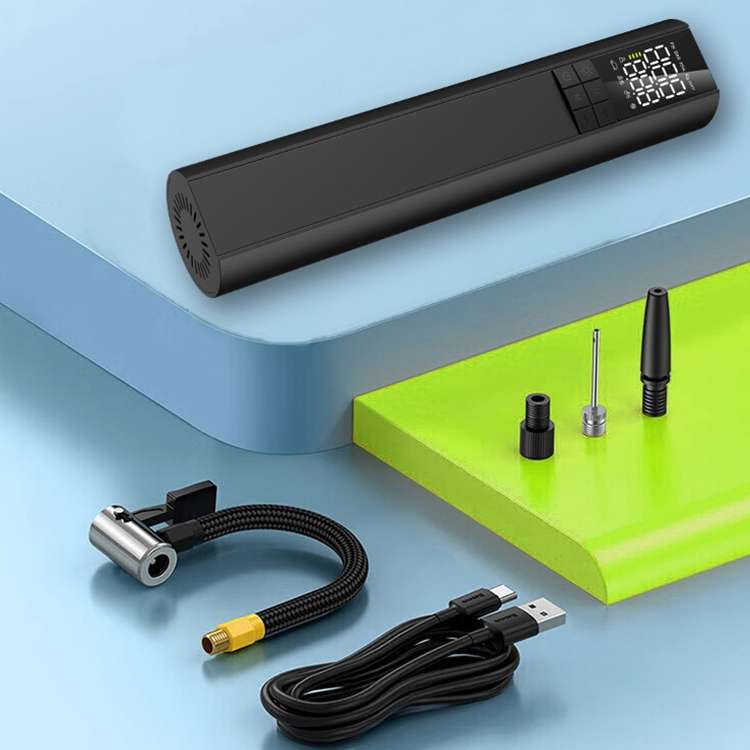 T6 Car Digital Display Portable Smart Electric Wireless Air Pump(Black)